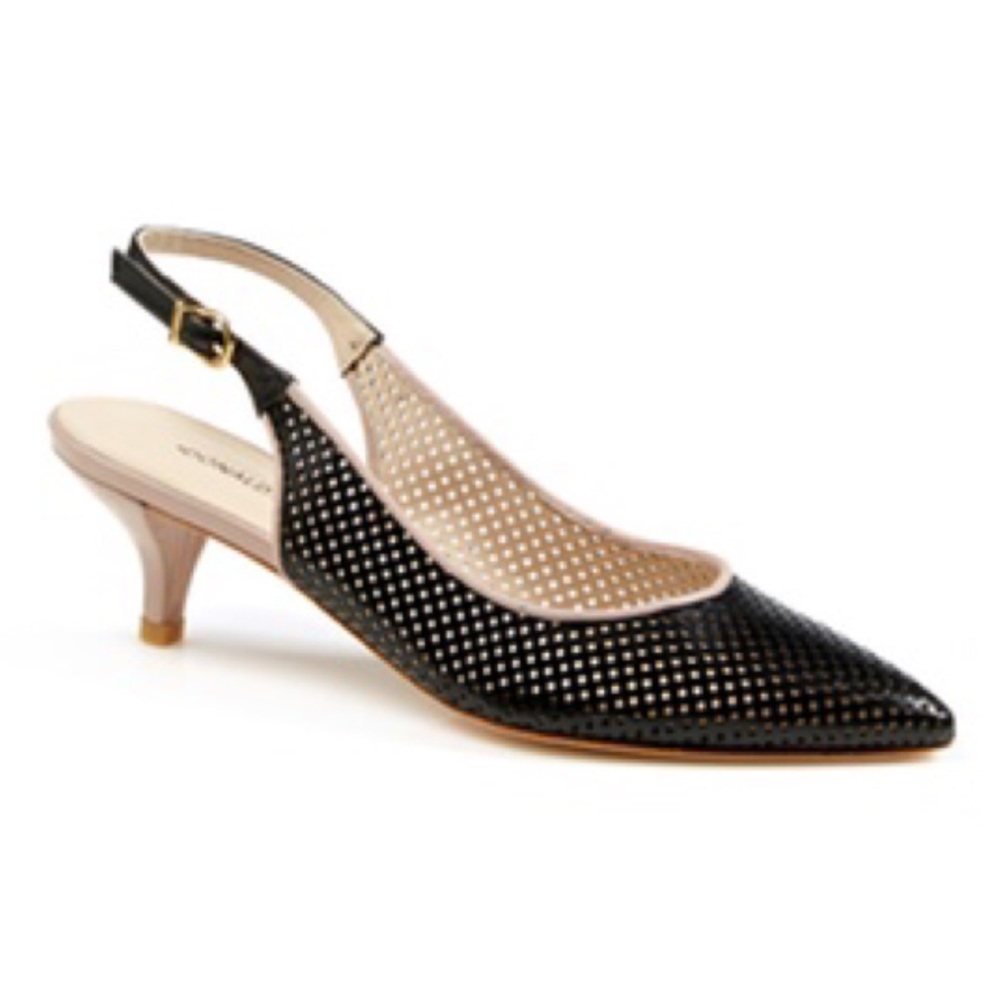 NIB Donald J. Pliner Pent Leather Kitten Heels - Picture 1 of 5